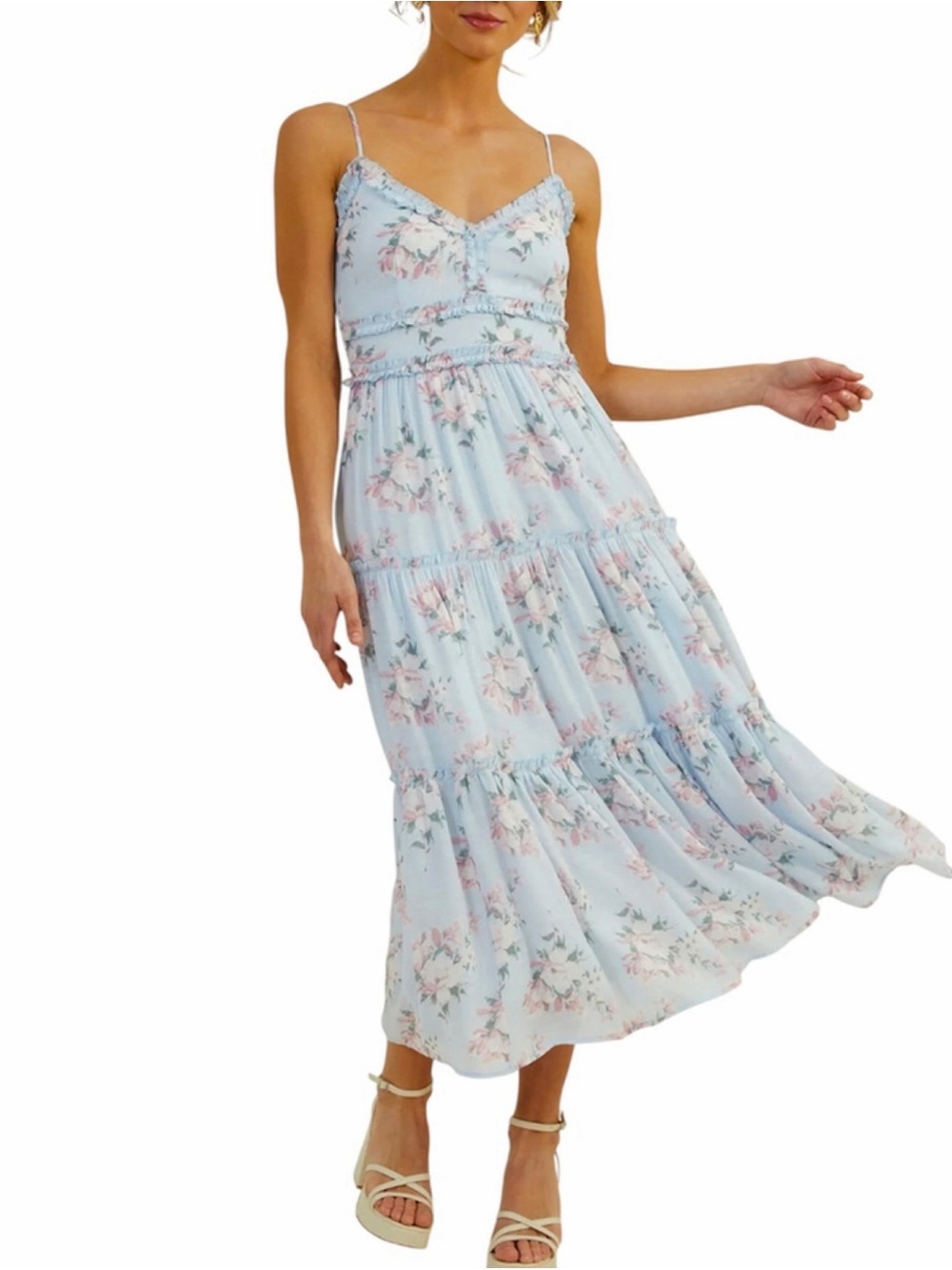Altar'd State Natalia Floral Midi Dress